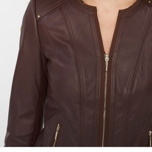 White House Black Market leather jacket, large